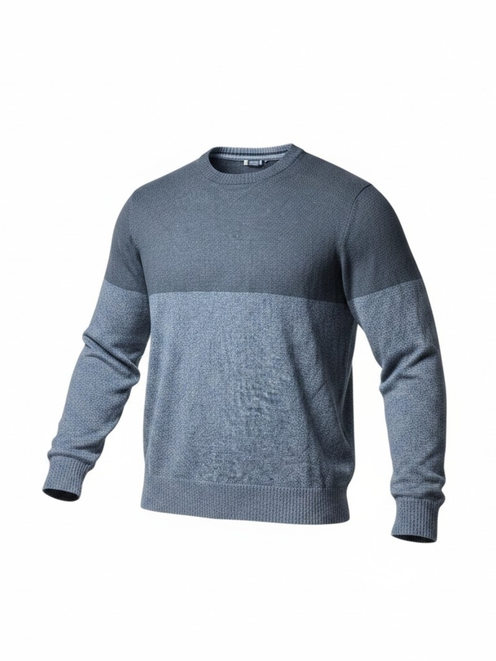 SMARTWOOL | Men’s Charcoal Heather Grey Monochrome Colorblock Sweater | XL